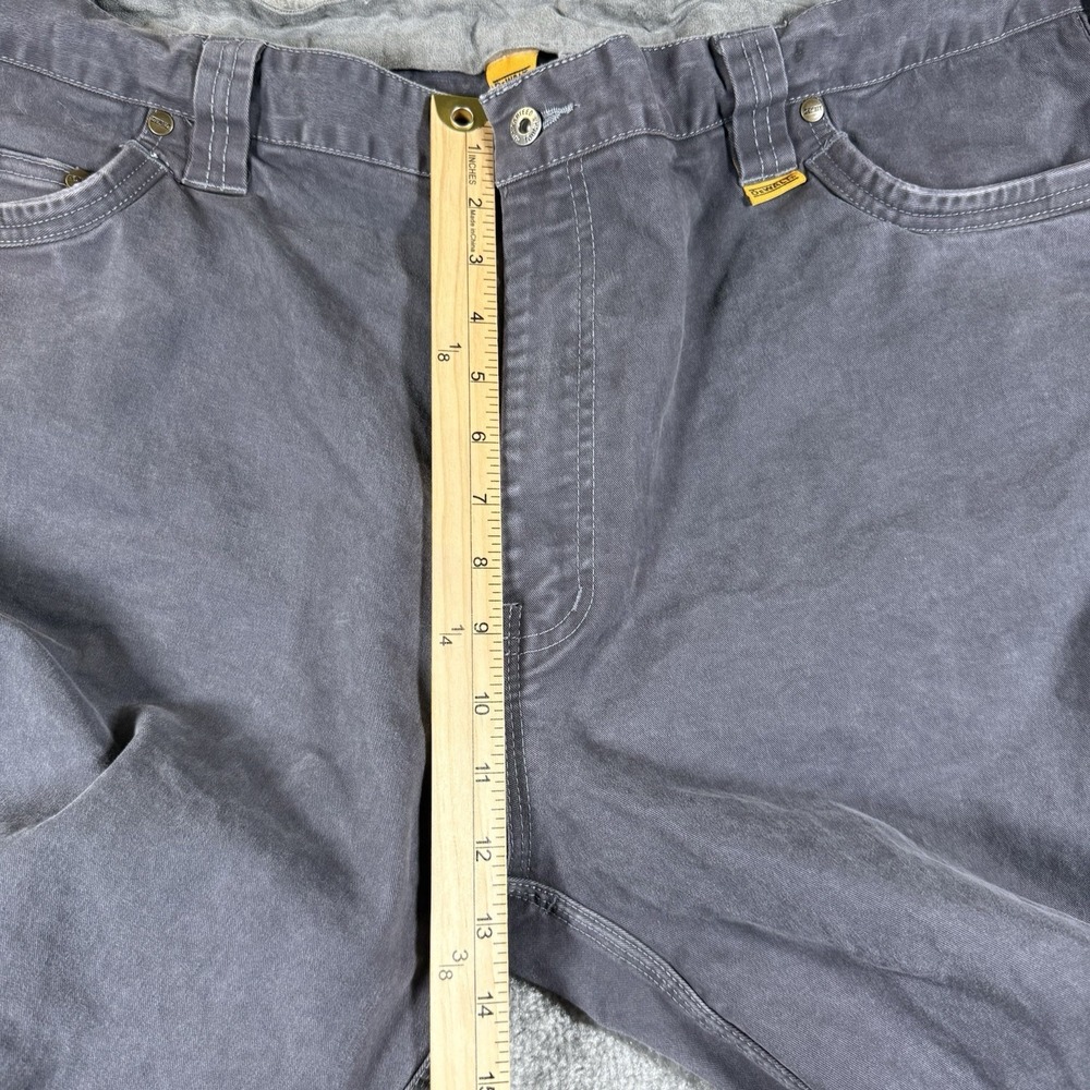 Dewalt Madison Pants Men's 46x33 Gray Double Knee Stretch Straight Leg Workwear - Picture 6 of 8